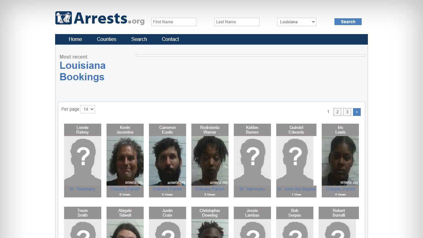 Louisiana Arrests and Inmate Search
